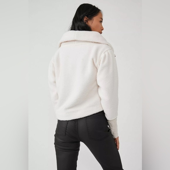 NWT Free People Women’s Sz X-Large Poppy Quarter Zip Pullover Sweater Jacket - Picture 3 of 14